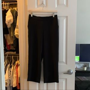 Loft Mid-Rise Wide Leg Crop Pant (Petite)